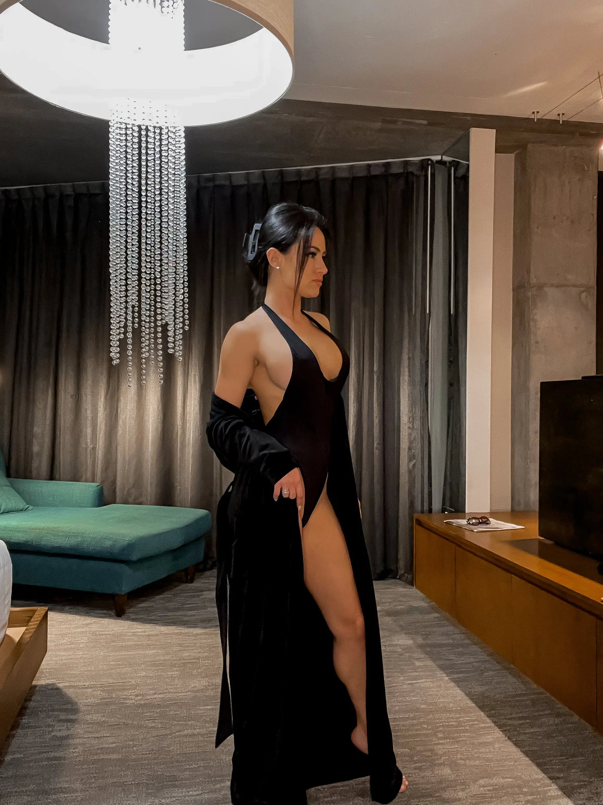 50 Shades of Black Robe Sexy Little Robe