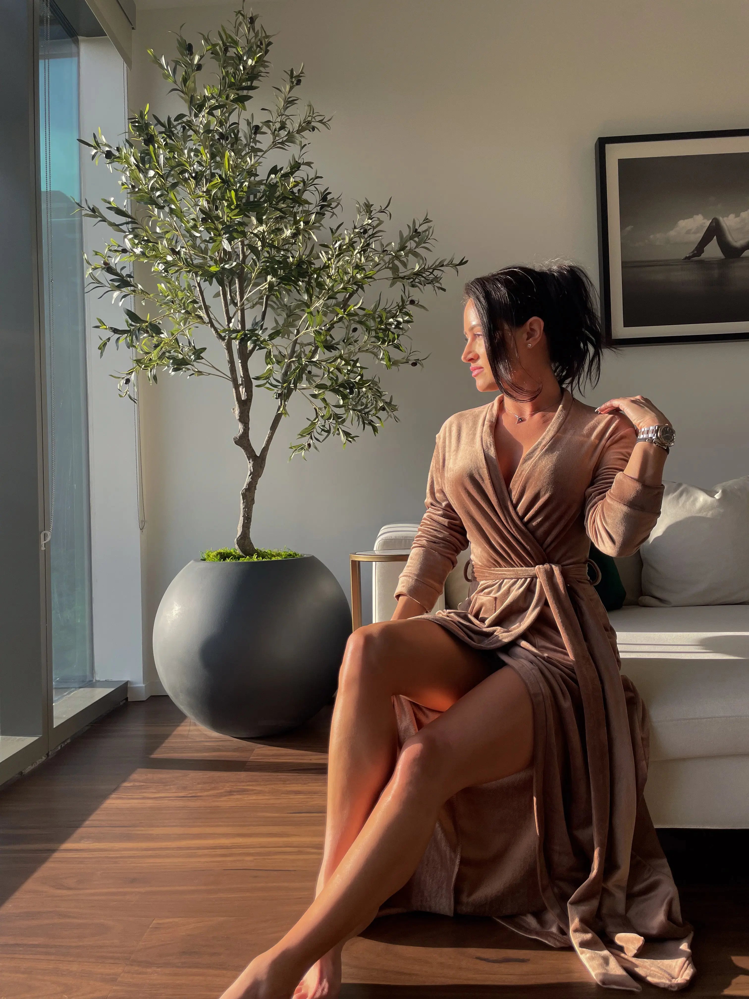 Bronzed Bombshell Robe Sexy Little Robe