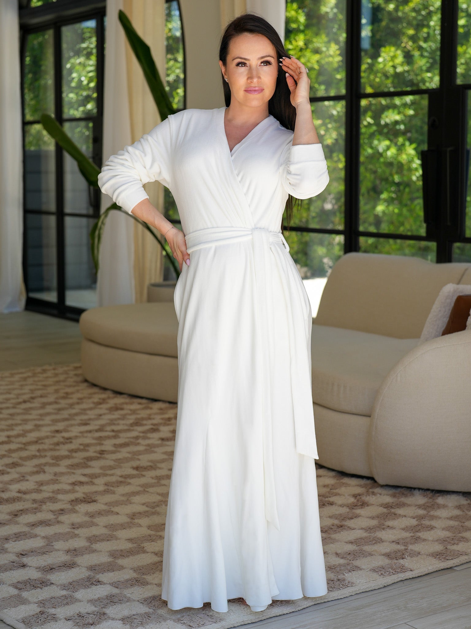 Ivory Glam Robe Sexy Little Robe