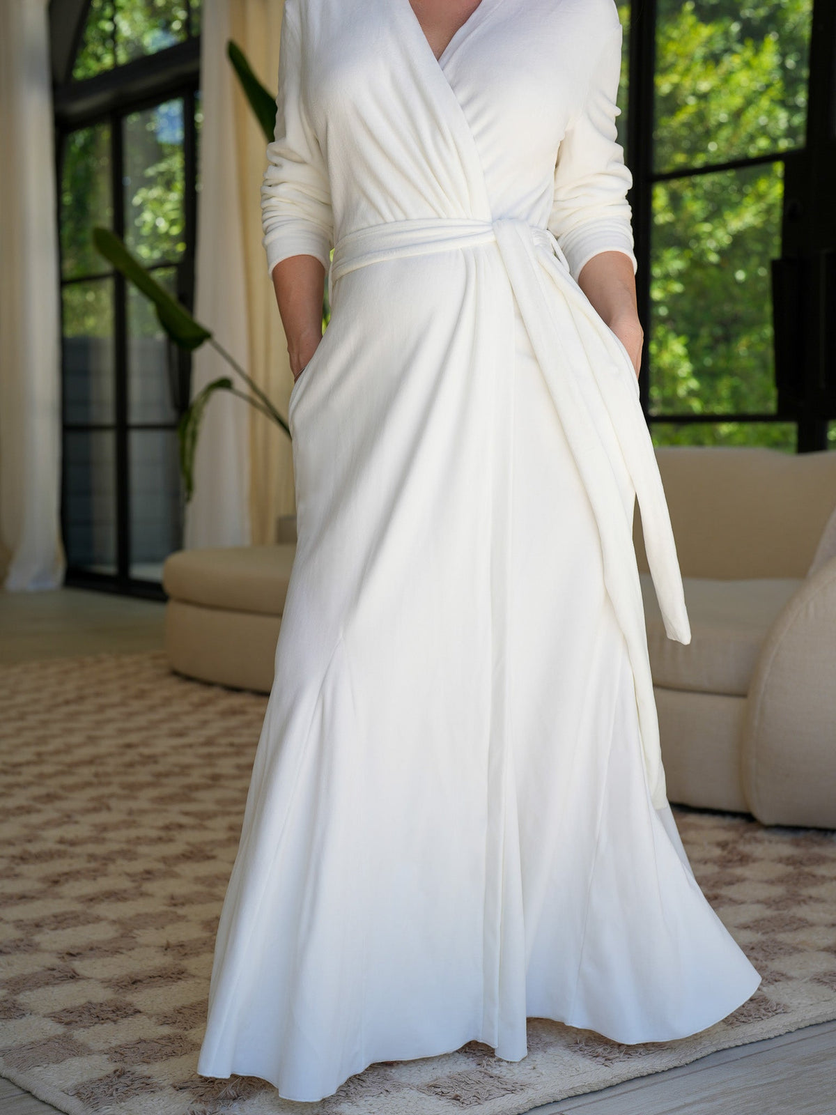 Ivory Glam Robe Sexy Little Robe