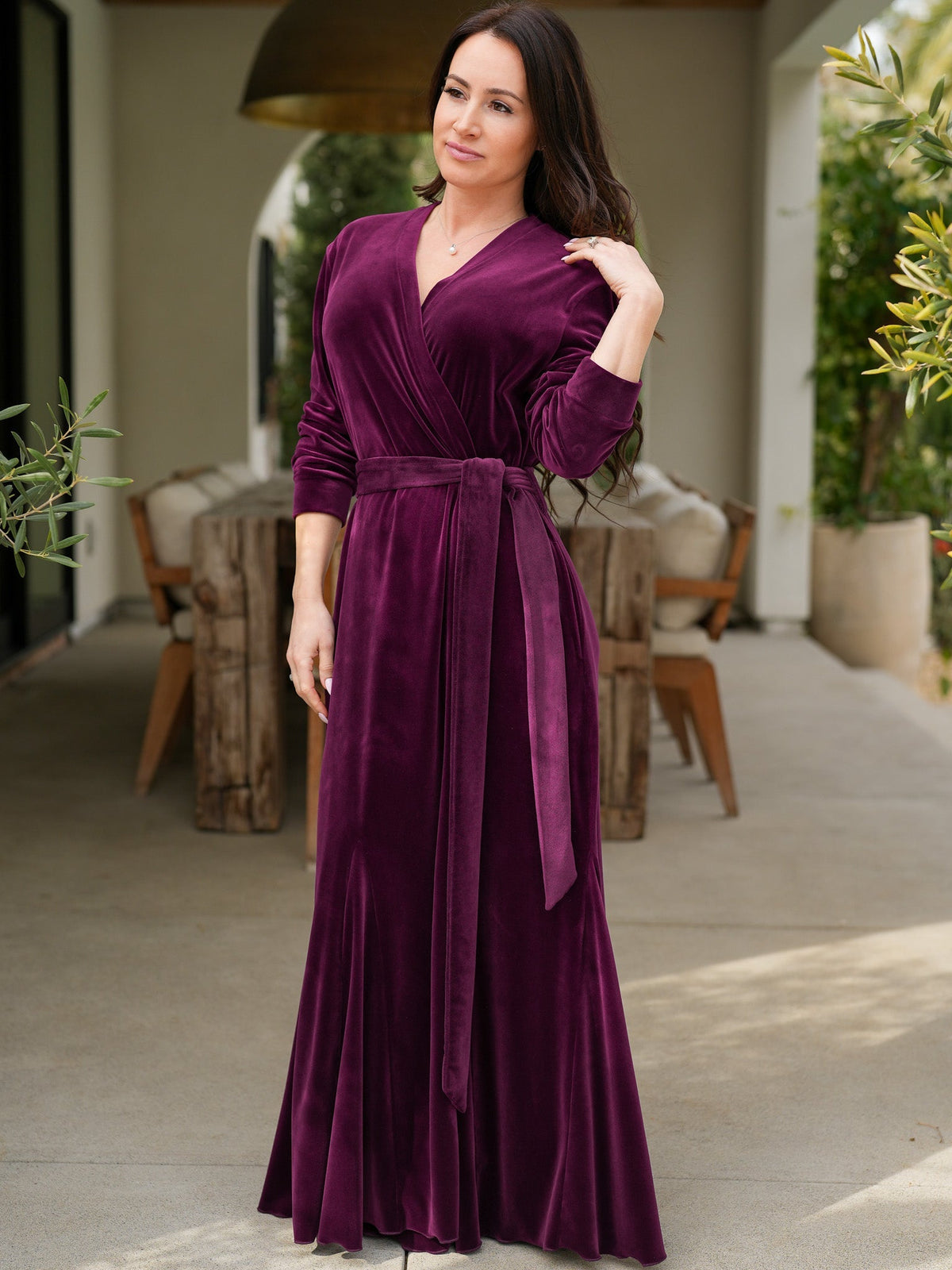 Velvet Glam Robe Sexy Little Robe