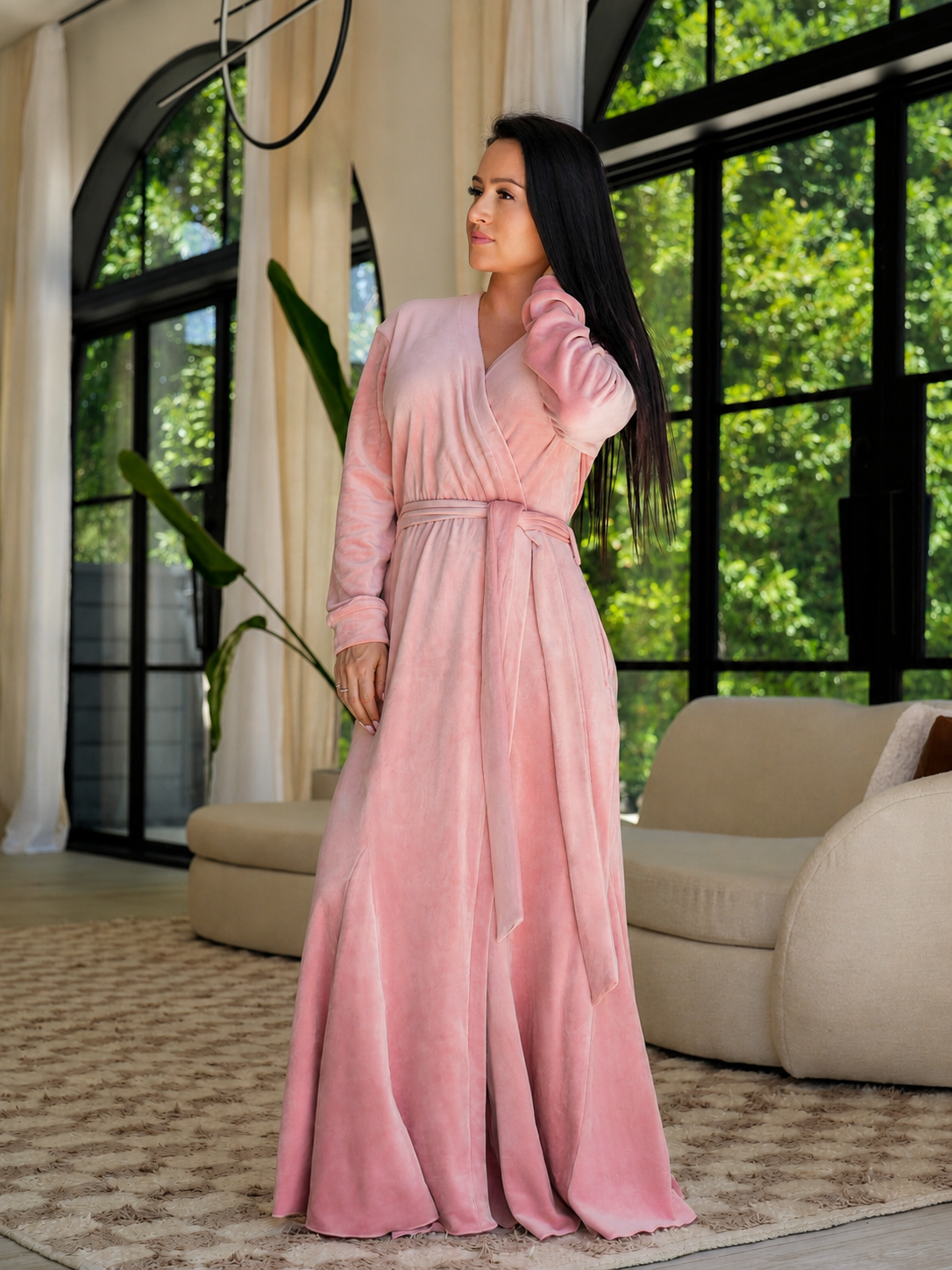 Rose Glam Robe Sexy Little Robe