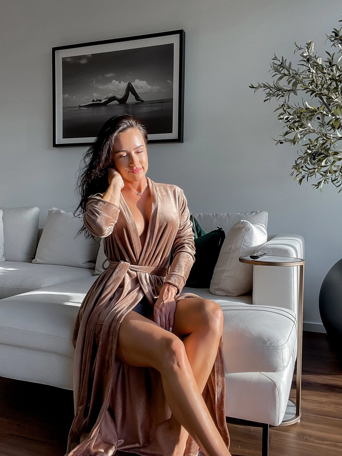 Bronzed Bombshell Robe Sexy Little Robe